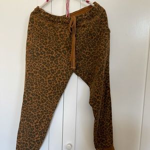 Leopard print joggers